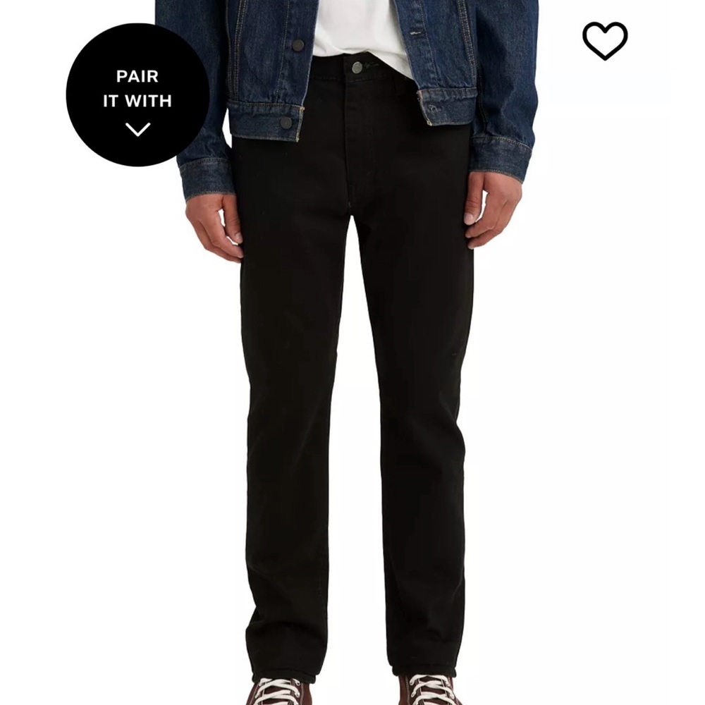 Levi's Men's 512 Slim Taper Black Jeans 32x30
